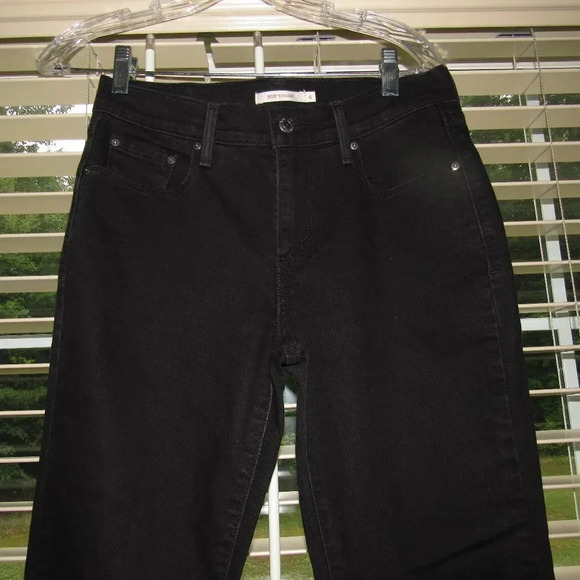 LEVI’S 505 Straight Black Jeans Size 4 - Picture 2 of 5